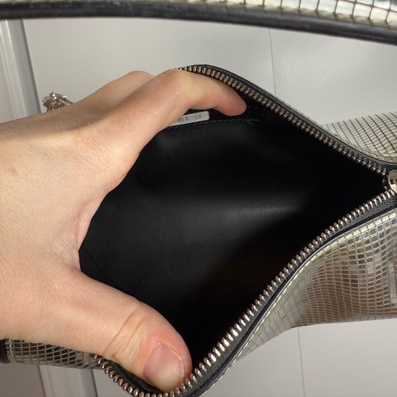 Les Petits Joueur - Emma Disco Handbag - Silver / Black - Picture 11 of 11